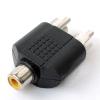 ADATTATORE RCA VALUELINE da 1 CONNETTORE RCA FEMMINA a 2 CONNETTORI RCA MASCHIO